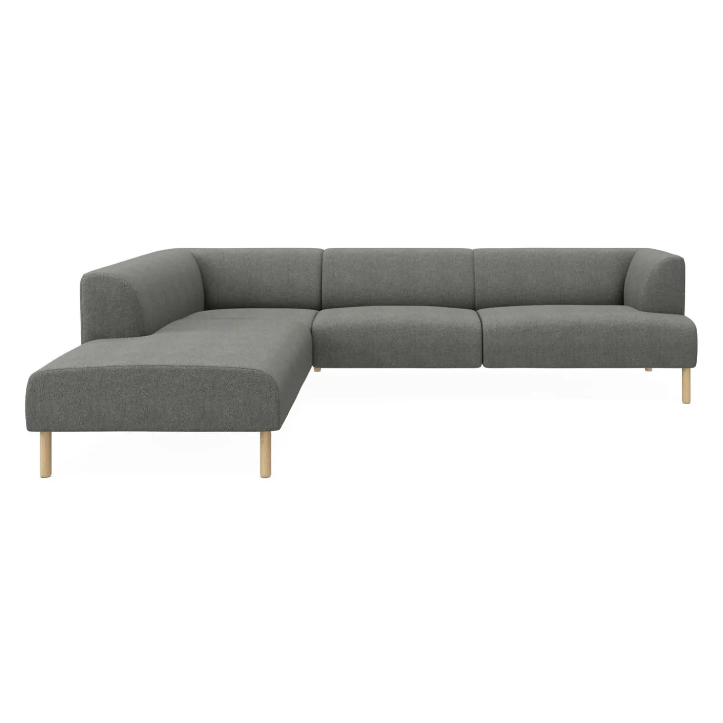 Teron venstrevendt sofa med pufafslutning
