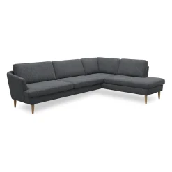 Timian højrevendt hjørnesofa med pufafslutning