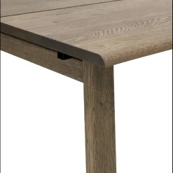 True Spisebord 160 x 95 x 75 cm, plade + ben i mørkt træ