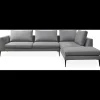 Vetland højrevendt hjørnesofa med pufafslutning