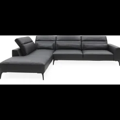 Volanti venstrevendt sofa med pufafslutning