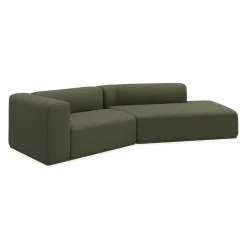 Zano 2-pers. venstrevendt sofa med pufafslutning