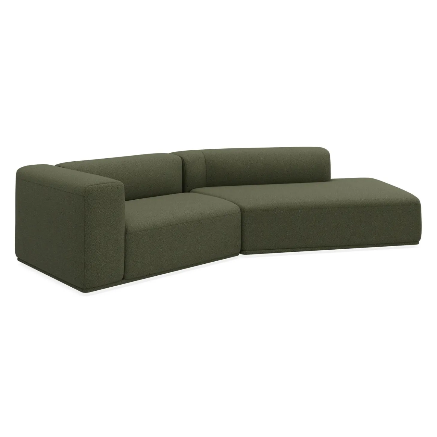 Zano 2-pers. venstrevendt sofa med pufafslutning